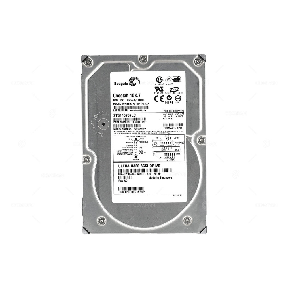 Y4628 DELL 146GB 10K U320 SCSI 3.5 LFF HOT-SWAP